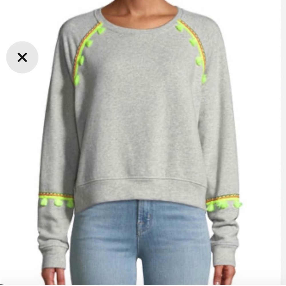 Generation Love Grey Fringe Sweater size Medium